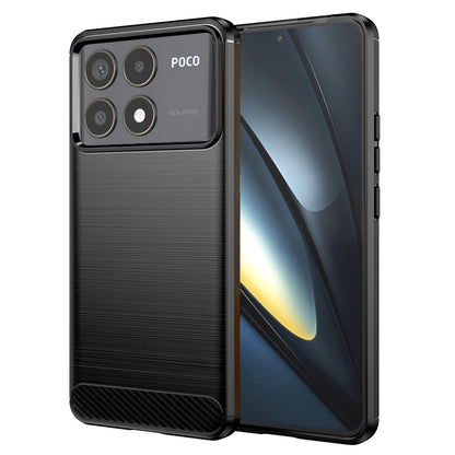 Etui na Xiaomi Poco F6 Pro, Techsuit, Carbon, Czarny