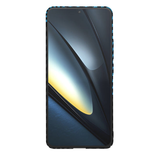 Etui na Xiaomi Poco F6 Pro, Techsuit, Carbonite FiberShell, Czarna Bleu