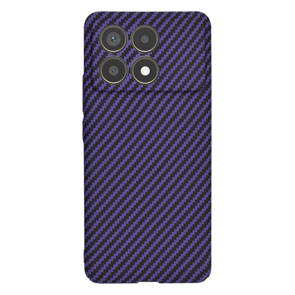 Case for Xiaomi Poco F6 Pro, Techsuit, Carbonite FiberShell, Purple