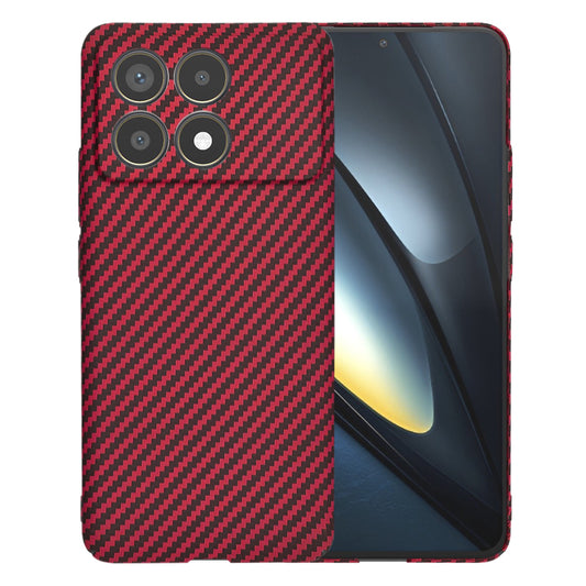 Etui na Xiaomi Poco F6 Pro, Techsuit, Carbonite FiberShell, Czerwony