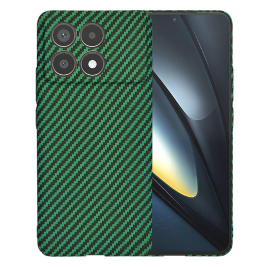 Etui na Xiaomi Poco F6 Pro, Techsuit, Carbonite FiberShell, Zielony