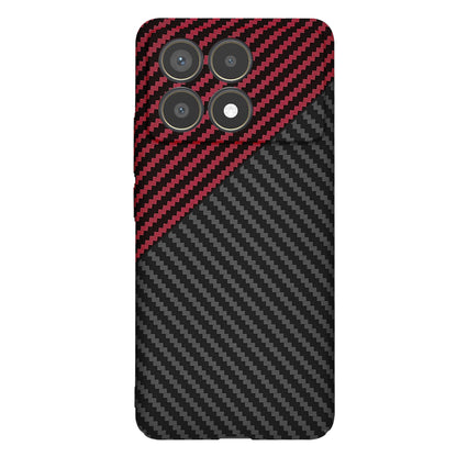 Etui na Xiaomi Poco F6 Pro, Techsuit, Carbonite FiberShell, Czarno-Czerwona