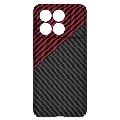 Etui na Xiaomi Poco F6 Pro, Techsuit, Carbonite FiberShell, Czarno-Czerwona