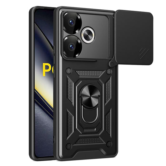 Etui na Xiaomi Poco F6, Techsuit, CamShield, Czarny