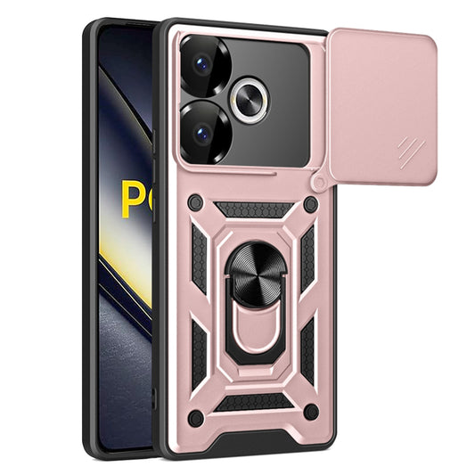 Etui na Xiaomi Poco F6, Techsuit, CamShield, Różowe