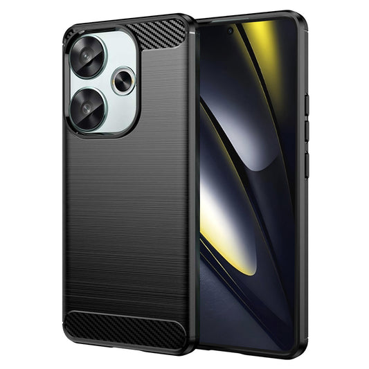 Etui na Xiaomi Poco F6, Techsuit, Carbon, Czarny