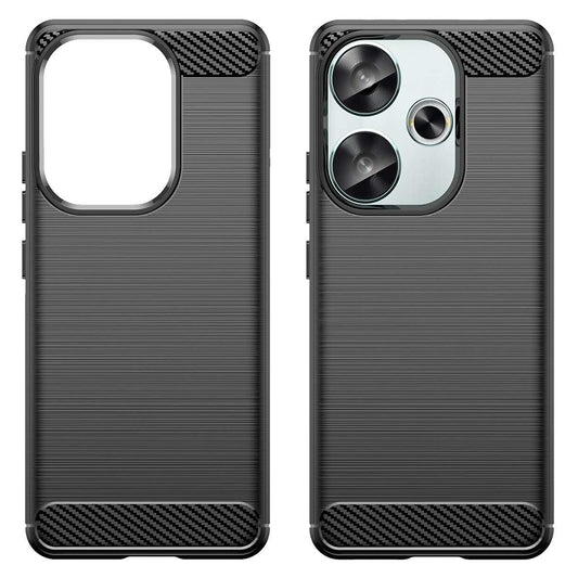 Etui na Xiaomi Poco F6, Techsuit, Carbon, Czarny