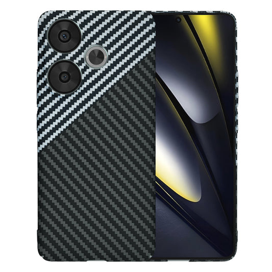 Etui na Xiaomi Poco F6, Techsuit, Carbonite FiberShell, Czarny Szary