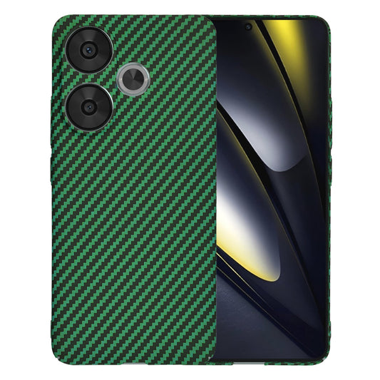 Etui na Xiaomi Poco F6, Techsuit, Carbonite FiberShell, Zielony