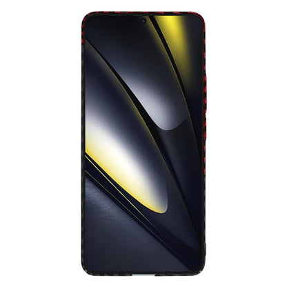 Case for Xiaomi Poco F6, Techsuit, Carbonite FiberShell, Black Red