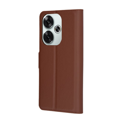 Etui na Xiaomi Poco F6, Techsuit, Leather Folio, Brązowy