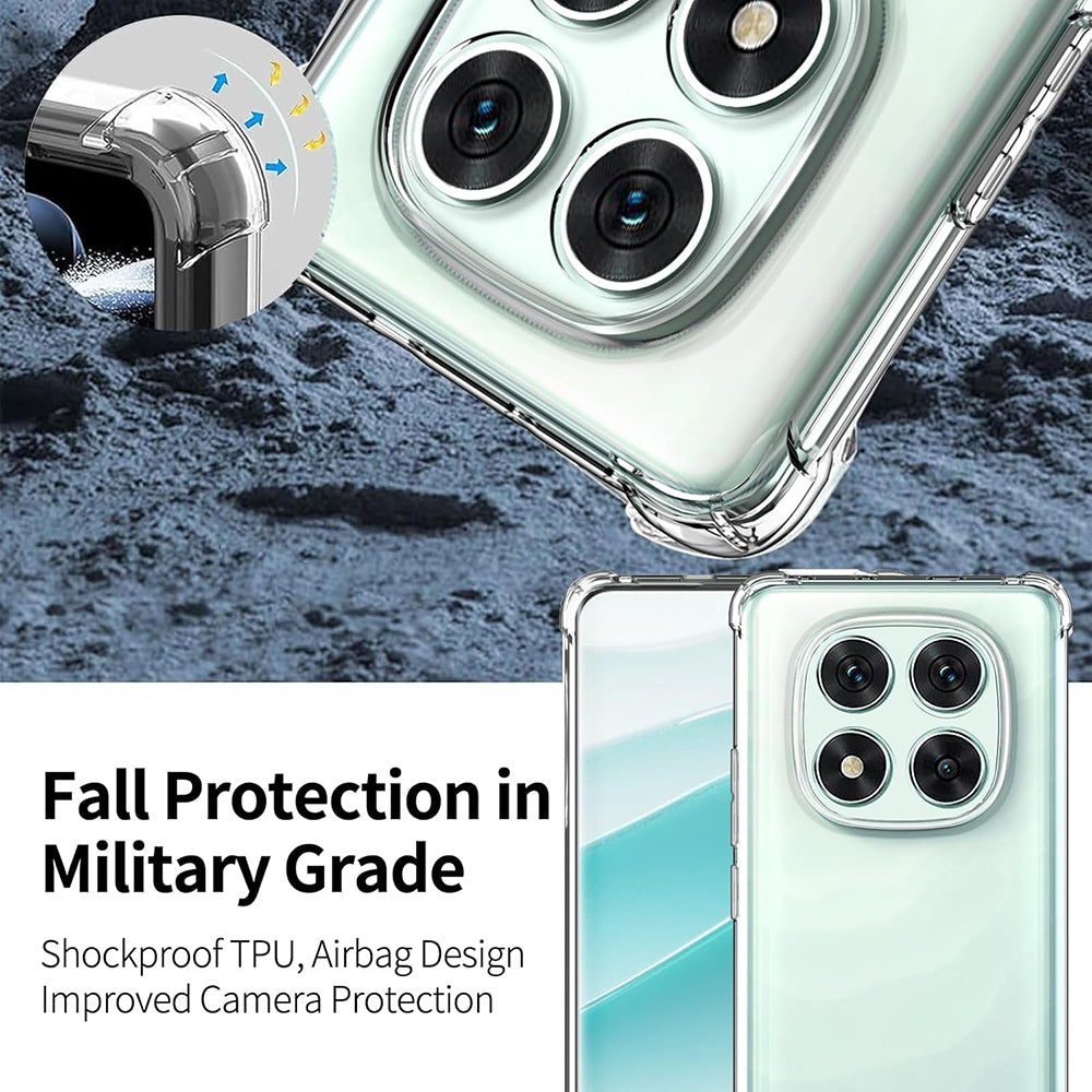 Case for Xiaomi Poco F7 Pro, Techsuit, Shockproof Clear, Transparent