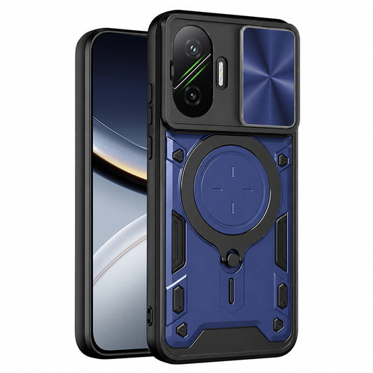 Etui na Xiaomi Poco F7, Techsuit, CamGuard Pro, Niebieskie