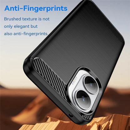 Etui na Xiaomi Poco F7, Techsuit, Carbon, Czarny