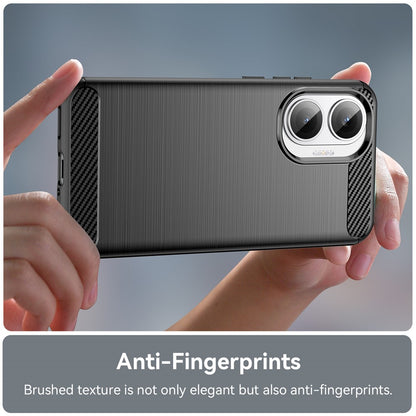 Etui na Xiaomi Poco F7, Techsuit, Carbon, Czarny