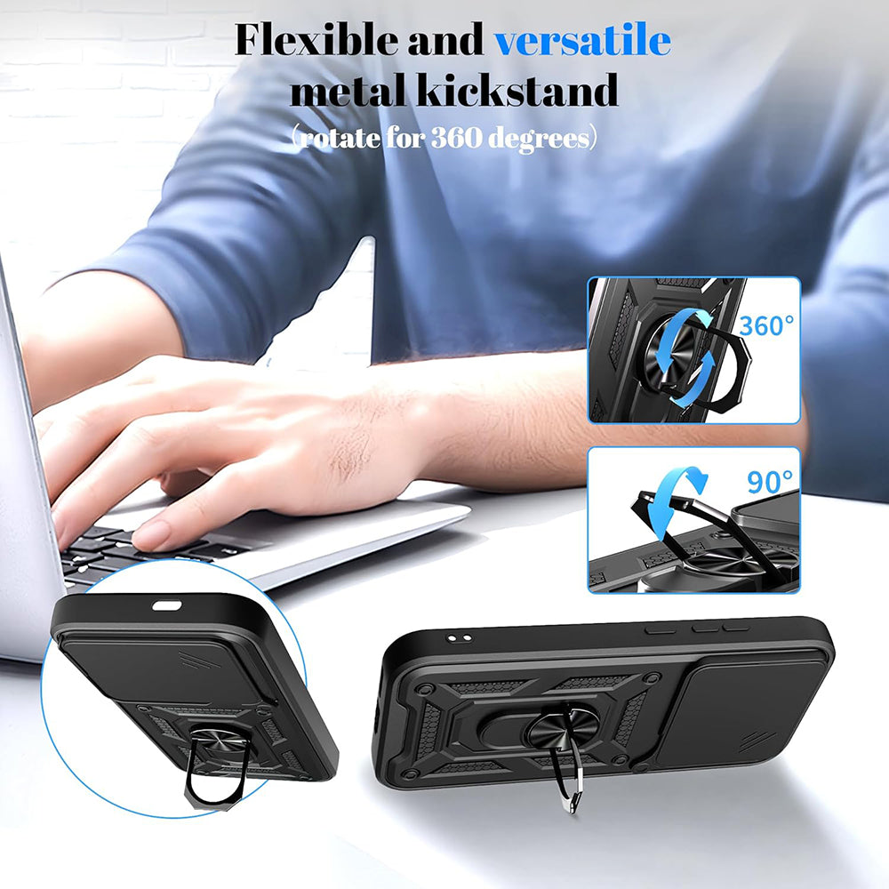 Etui na Xiaomi Poco F8 Pro, Techsuit, CamShield, Niebieskie
