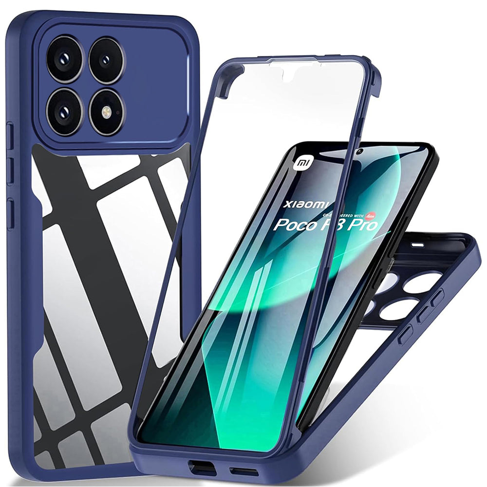 Etui na Xiaomi Poco F8 Pro, Techsuit, ColorVerse 360, Niebieskie