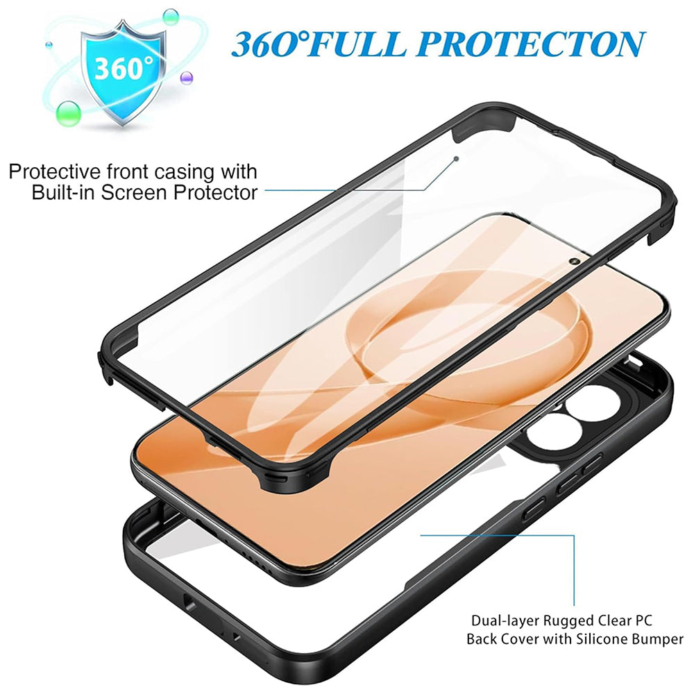 Case for Xiaomi Poco F8 Pro, Techsuit, ColorVerse 360, Black