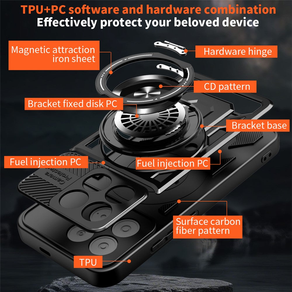 Etui na Xiaomi Poco F8 Pro, Techsuit, RuggedCam, Czarne
