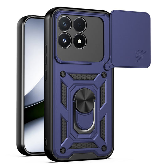Etui na Xiaomi Poco F9 Pro, Techsuit, CamShield, Niebieskie