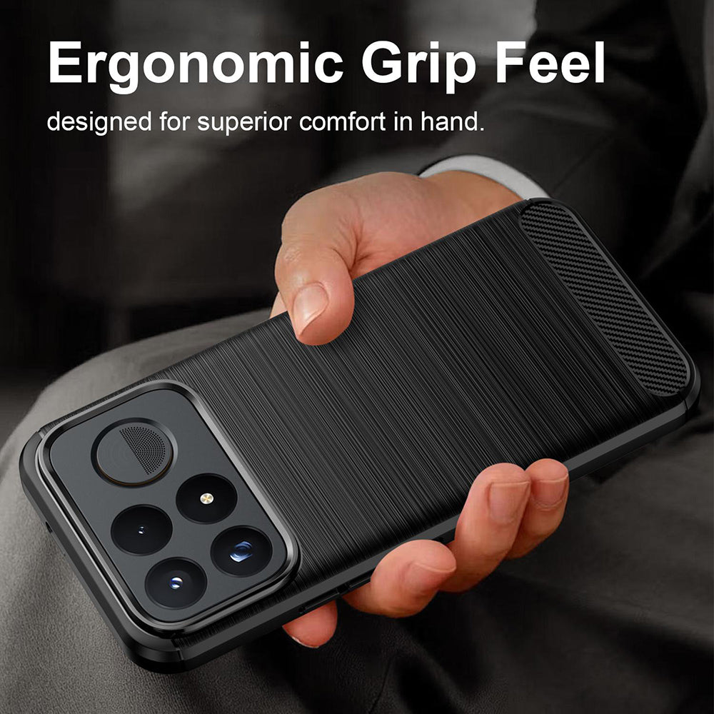 Etui na Xiaomi Poco F9 Pro, Techsuit, Carbon, Czarny