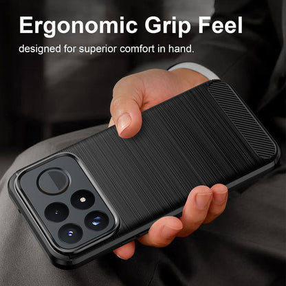 Etui na Xiaomi Poco F9 Pro, Techsuit, Carbon, Czarny
