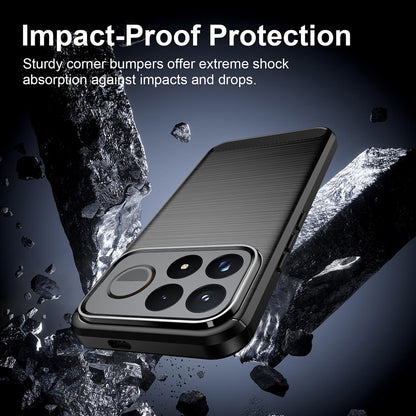 Etui na Xiaomi Poco F9 Pro, Techsuit, Carbon, Czarny