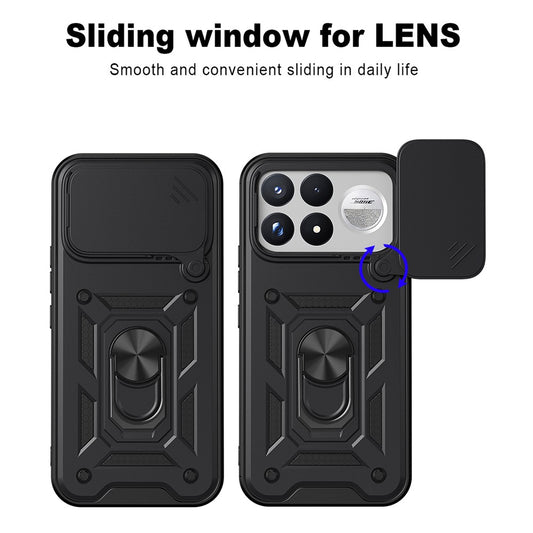 Etui do Xiaomi Poco F9 Ultra, Techsuit, CamShield, czarne