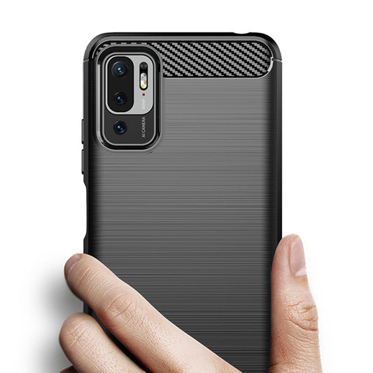 Etui na Xiaomi Poco M3 Pro 5G / Redmi Note 10 5G, Techsuit, Carbon, Czarny