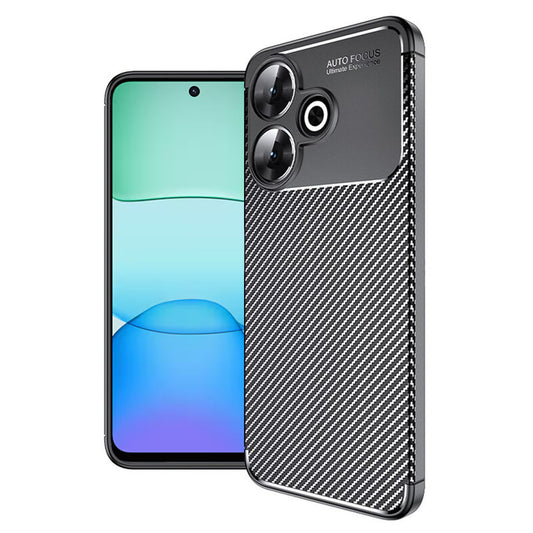 Etui na Xiaomi Poco M6 4G / Redmi 13, Techsuit, CarbonFiber, czarne