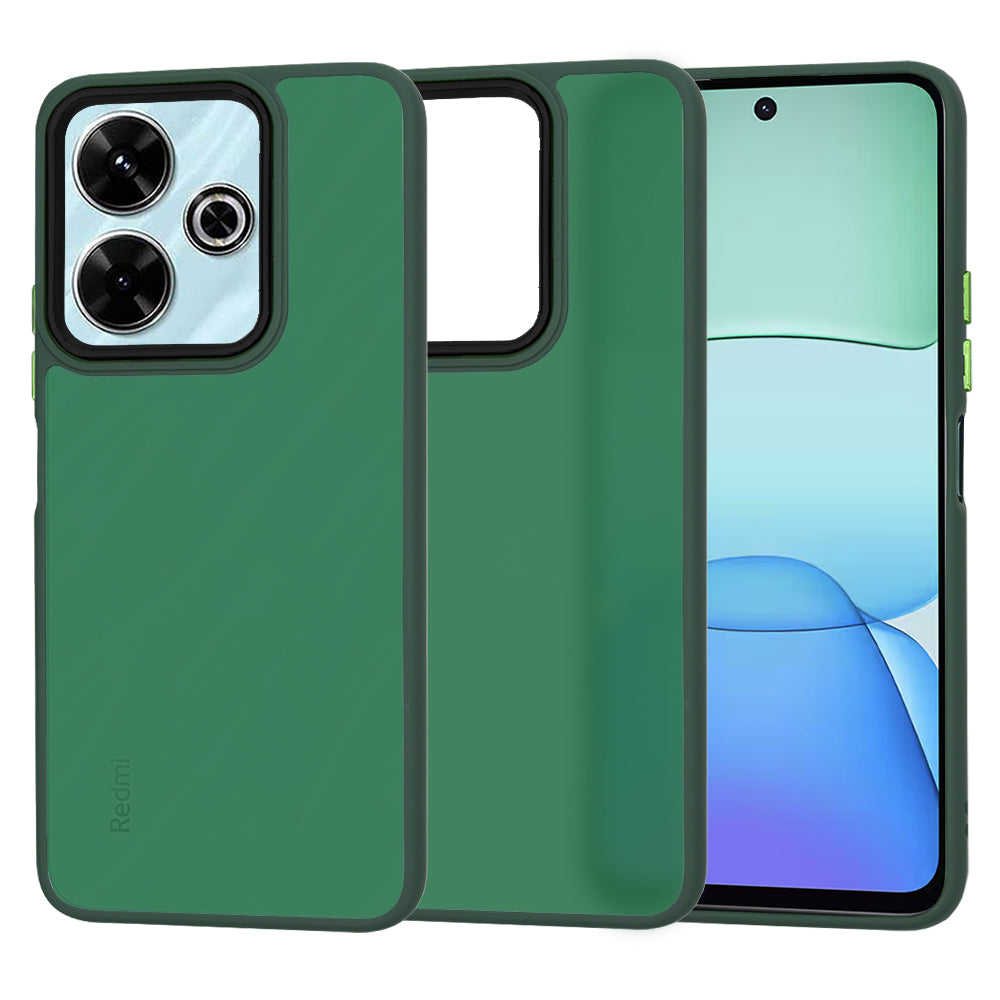 Etui na Xiaomi Poco M6 4G / Redmi 13, Techsuit, HaloFrost, Zielony