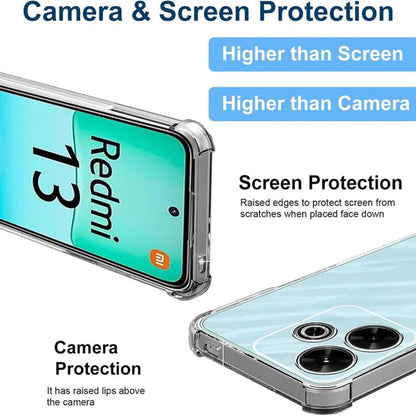 Case for Xiaomi Poco M6 4G / Redmi 13, Techsuit, Shockproof Clear, Transparent