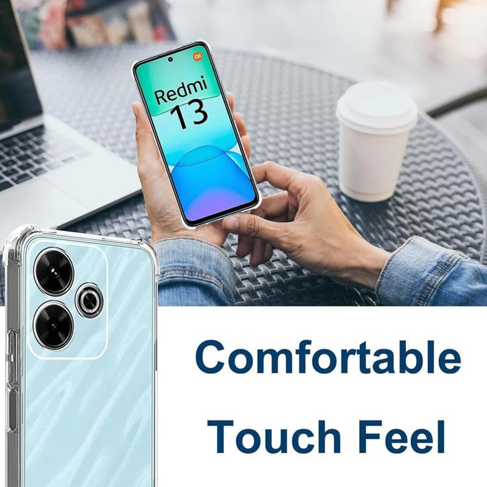 Case for Xiaomi Poco M6 4G / Redmi 13, Techsuit, Shockproof Clear, Transparent