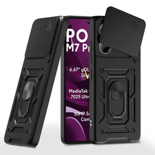 Etui do Xiaomi Poco M7 Pro 5G, Techsuit, CamShield, Czarny