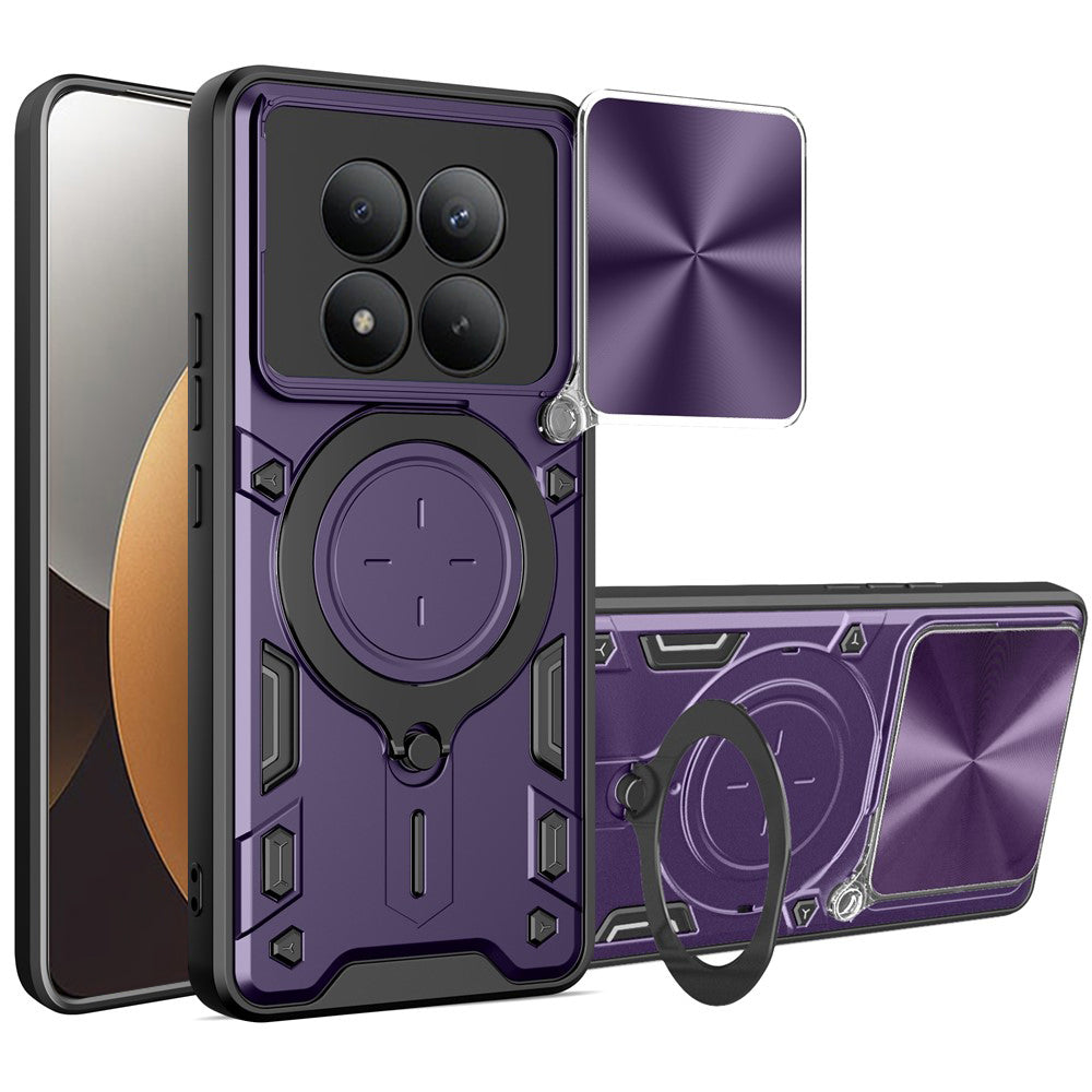 Etui na Xiaomi Poco M8 Pro / Redmi Note 15 Pro+ 5G, Techsuit, CamGuard Pro, Fioletowy