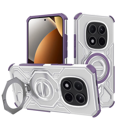 Etui na Xiaomi Poco M8 Pro / Redmi Note 15 Pro+ 5G, Techsuit, Carbon Shield Pro, Fioletowy