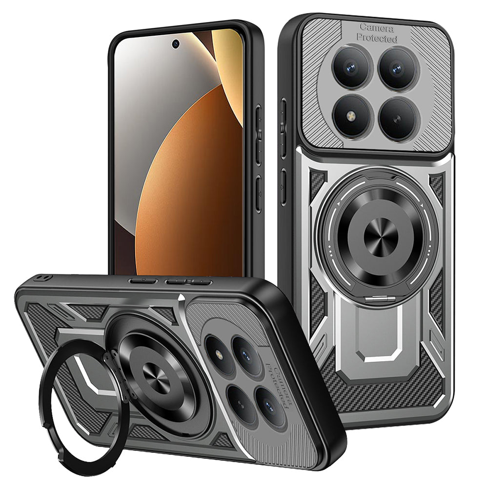 Etui na Xiaomi Poco M8 Pro / Redmi Note 15 Pro+ 5G, Techsuit, RuggedCam, Szare