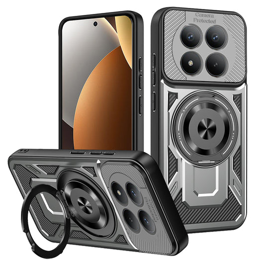 Etui na Xiaomi Poco M8 Pro / Redmi Note 15 Pro+ 5G, Techsuit, RuggedCam, Szare