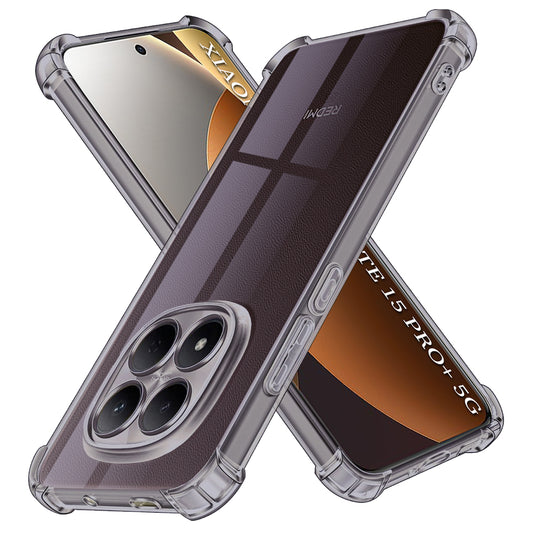 Etui na Xiaomi Poco M8 Pro / Redmi Note 15 Pro+ 5G, Techsuit, Shockproof Clear, Czarne