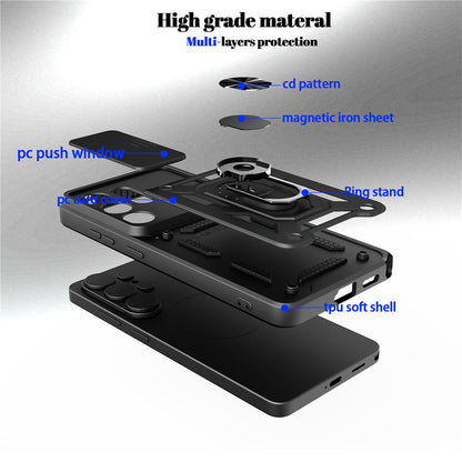 Etui na Xiaomi Poco M8 / Redmi Note 15 5G / Note 15 4G, Techsuit, CamShield, Czarne