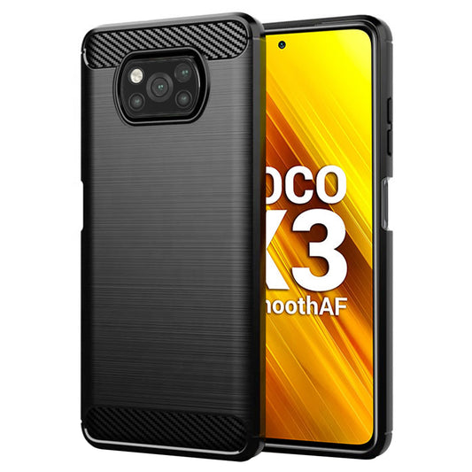 Etui na Xiaomi Poco X3 Pro / X3 NFC / X3, Techsuit, Carbon, Czarny