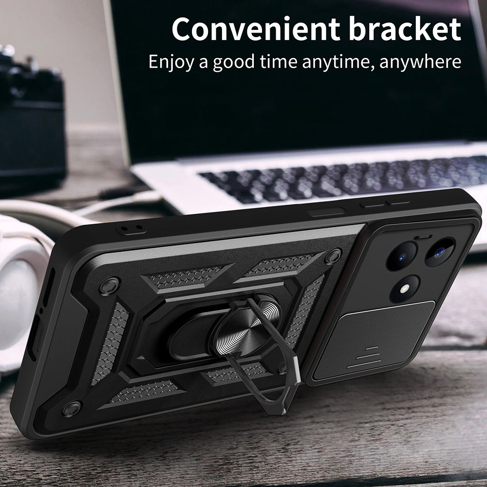 Etui na Xiaomi Poco X6 / Note 13 Pro 5G, Techsuit, CamShield, Czarny