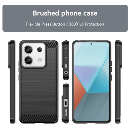 Etui do Xiaomi Poco X6 / Note 13 Pro 5G, Techsuit, Carbon, Czarny