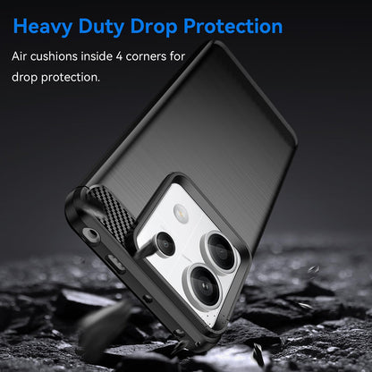 Etui do Xiaomi Poco X6 / Note 13 Pro 5G, Techsuit, Carbon, Czarny