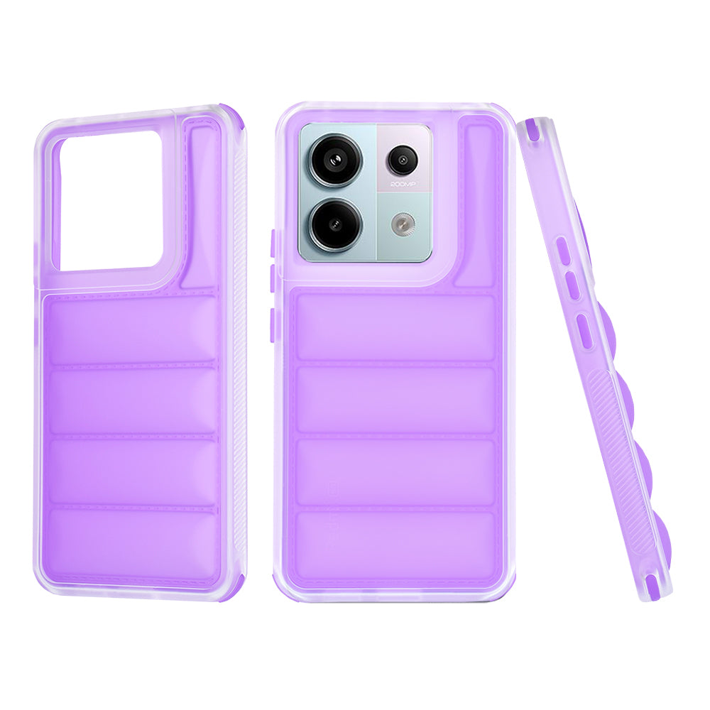 Etui na Xiaomi Poco X6 / Note 13 Pro 5G, Techsuit, Wave Shield, Fioletowe