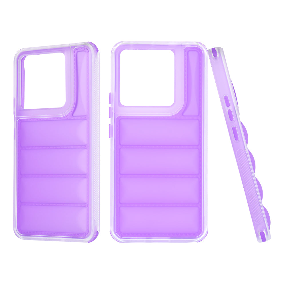 Etui na Xiaomi Poco X6 / Note 13 Pro 5G, Techsuit, Wave Shield, Fioletowe