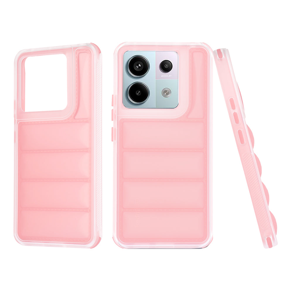 Etui na Xiaomi Poco X6 / Note 13 Pro 5G, Techsuit, Wave Shield, Różowe