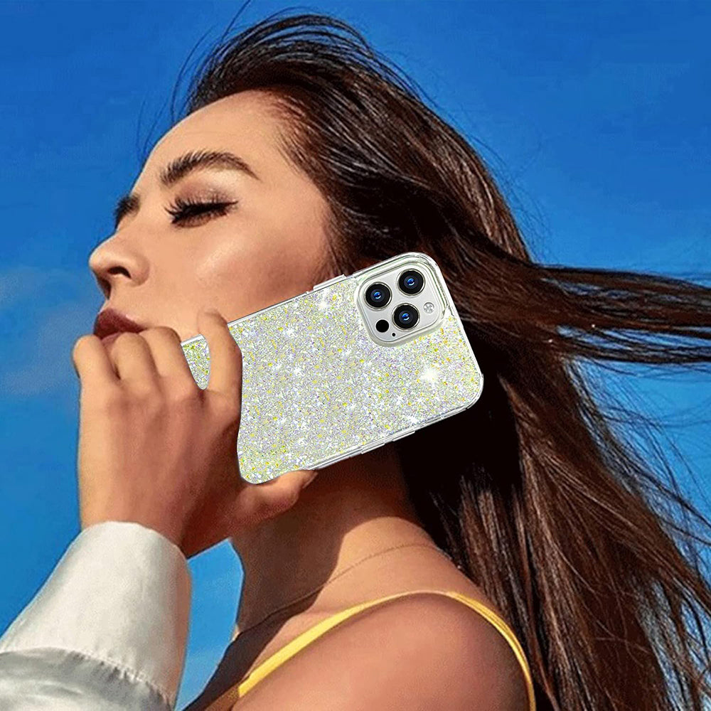 Case for Xiaomi Poco X6 Pro, Techsuit, Sparkly Glitter, Magenta