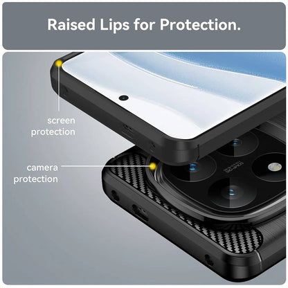 Etui do Xiaomi Poco X7 / Note 14 Pro 5G, Techsuit, Carbon, Czarny