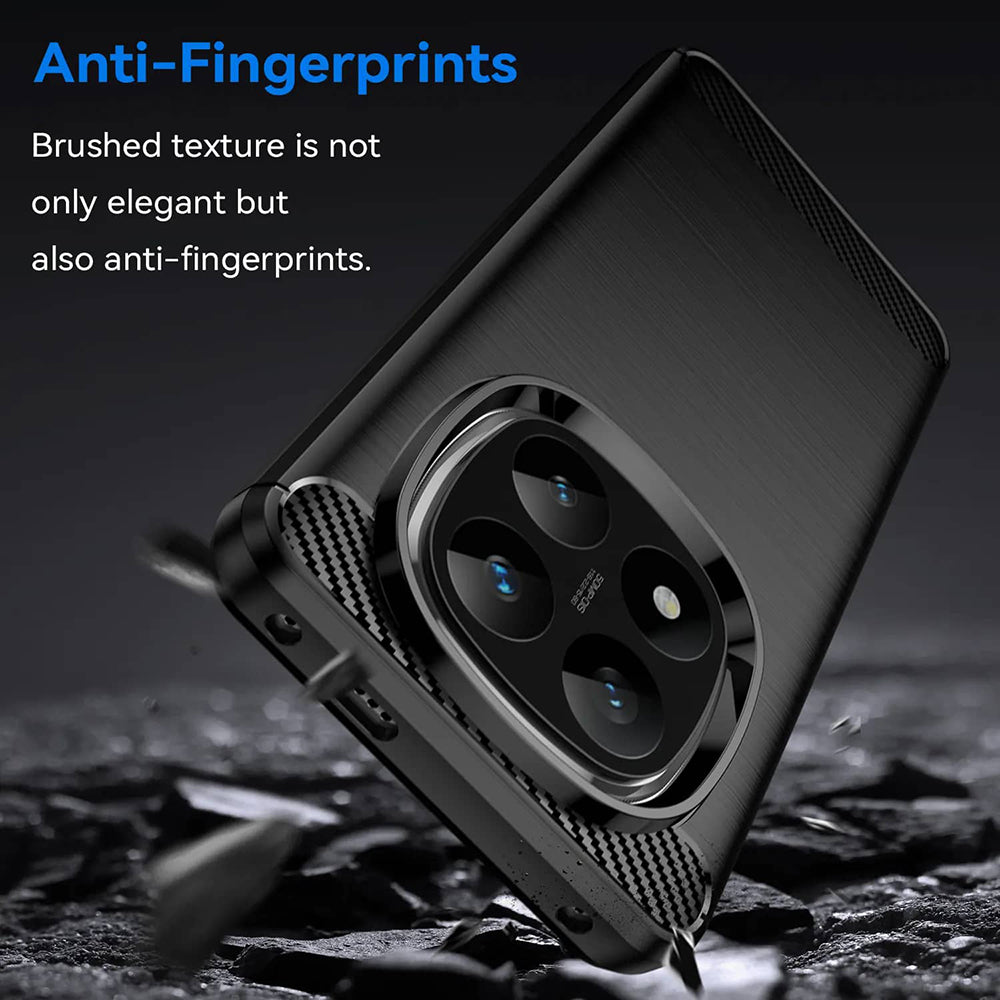 Etui do Xiaomi Poco X7 / Note 14 Pro 5G, Techsuit, Carbon, Czarny